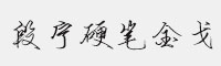 段寧硬筆金戈體 簡/繁