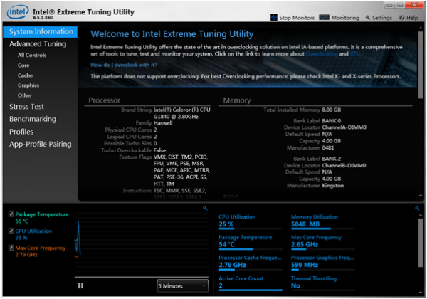 Intel xtu超频工具下载