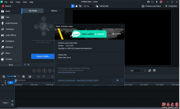 ACDSee Luxea Video Editor(视频编辑工具) v7.1.0.2329 特别安装版(附安装教程)