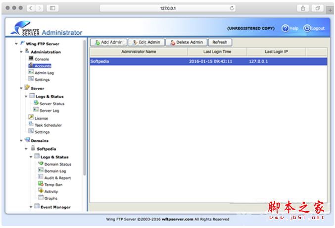 Wing FTP Server for Mac (FTP服务器) V6.4.3 苹果电脑版