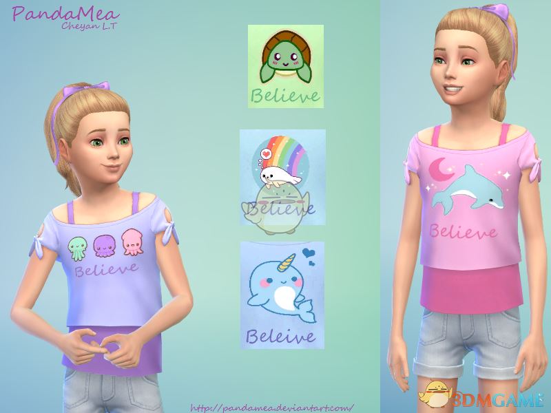 模拟人生4儿童可爱海洋衬衫MOD 最新免费版