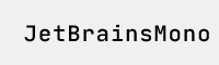 JetBrainsMono字體合集