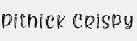 Pithick Crispy英文卡通漫畫字體