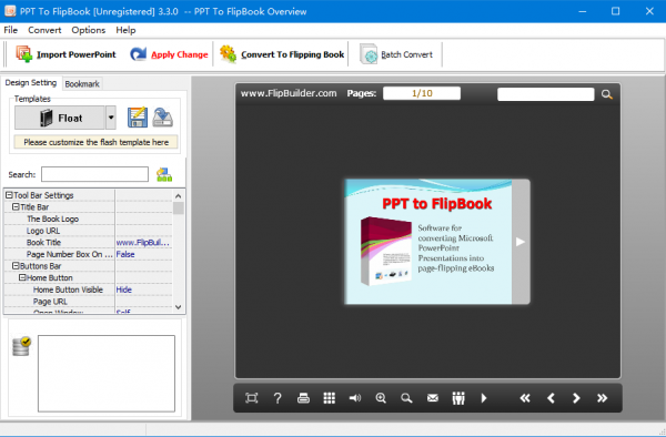 PPT to FlipBook(PPT翻转书页软件) v3.3.0 官方版