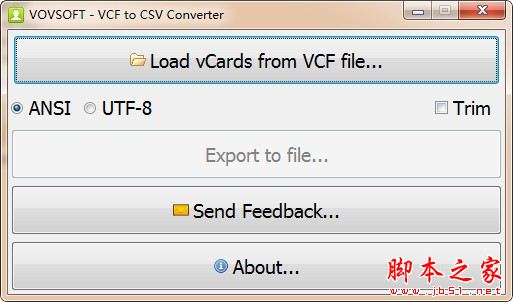 VovSoft vcf to CSV Converter(VCF转csv)V4.2 官方安装版