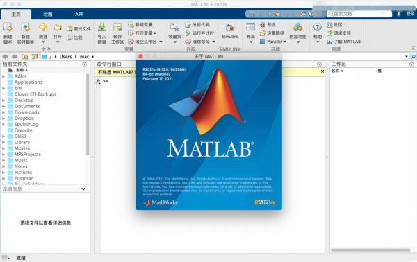 Mathworks Matlab R2021a for Mac(商业数学软件) v9.10 中文激活