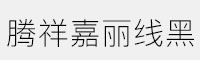 騰祥嘉麗線黑GB18030