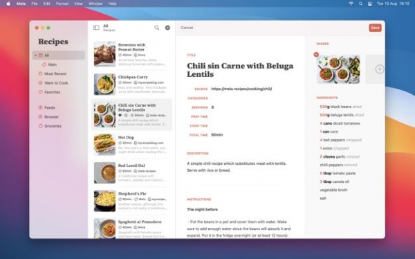 Mela菜谱管理器Mac版下载