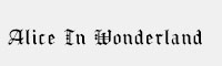 Alice In Wonderland英文哥特式字體