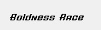 Boldness Race英文科技字體