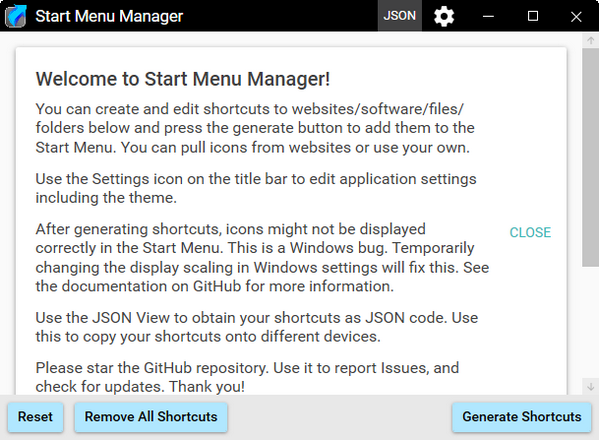 Start Menu Manager(开始菜单栏设置) v1.0 免费安装版
