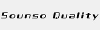 Sounso Quality英文科技字體
