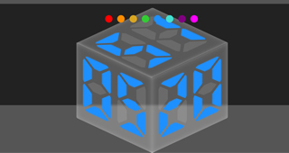 jQuery制作的3D冰块立方时钟动态特效源码