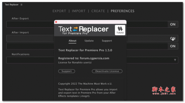 Text Replacer Mac版下载 Text Replacer for Mac(pr文本导入导出插件) v1.5.0 破解版 下载--六神源码网