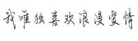 我唯独喜欢浪漫爱情