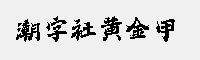 潮字社黃金甲 簡(jiǎn)繁-閃