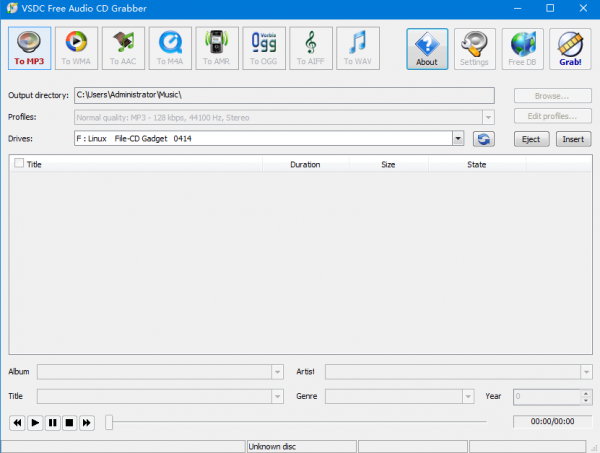 VSDC Free Audio CD Grabber(音频CD采集工具) v1.4.5.593 官方安装版