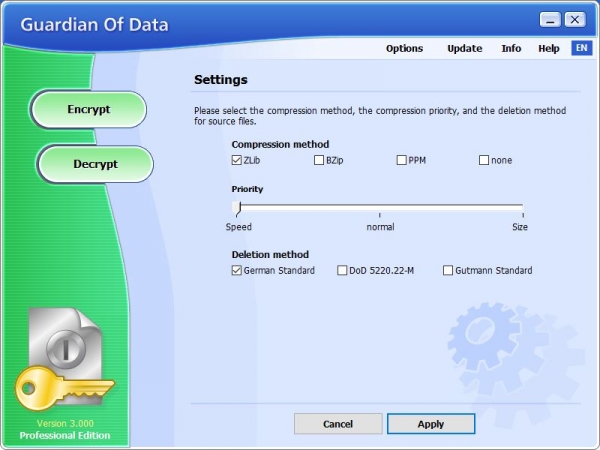 Guardian Of Data Pro(专业数据加密解密软件) v3.001 免费安装版