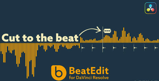 达芬奇音乐鼓点自动节拍打点标记动画插件 BeatEdit V1.2.002 for