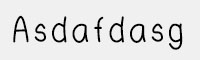 Asdafdasg英文手寫字體
