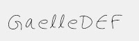 Gaelle DEF英文手寫字體