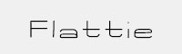 Flattie英文手寫字體