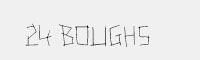 24 Boughs英文手寫字體