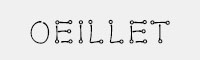 Oeillet英文手寫字體