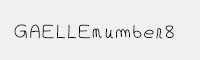 Gaelle Number 8英文手寫字體