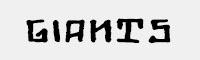 Giants英文涂鴉字體