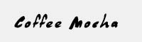 Coffee Mocha英文筆刷字體
