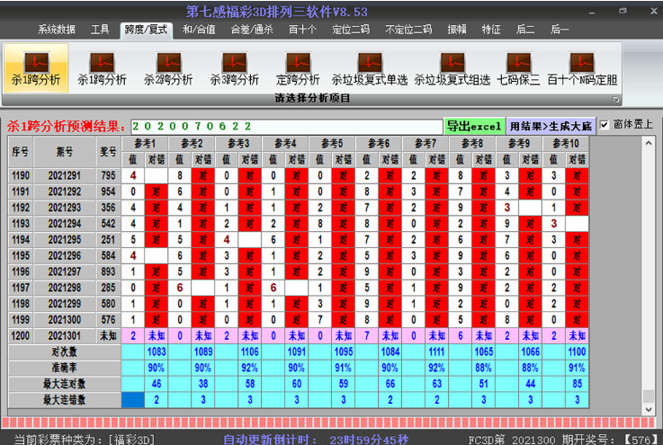第七感福彩3D排列三軟件 v8.8 免費(fèi)安裝版
