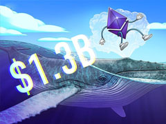 喜報：以太坊（ETH）巨鯨囤積價值13億美元的ETH，助燃4000美元回暖希望