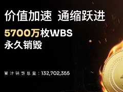 5,700万枚WBS销毁落地,WBS币进入全新估值区间