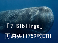抄底巨鲸「7 Siblings」再购买11759枚ETH,口袋还有1000万U