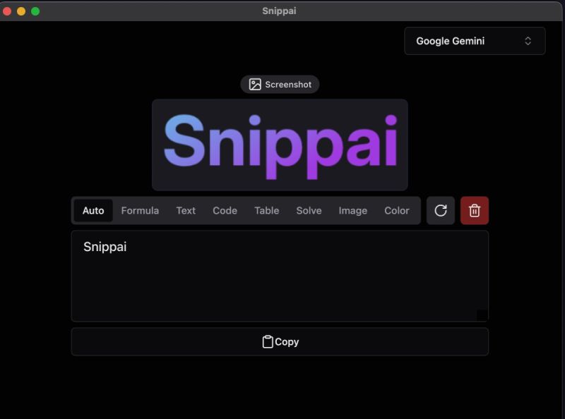 Snippai (AI智能截圖工具) v0.3.3 官方綠色版