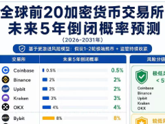 2026年全球加密貨幣交易所前20有哪些?一文預測未來5年交易所倒閉概率