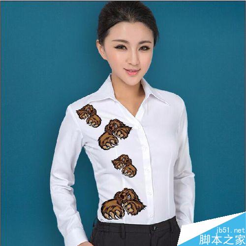 PS給美女改變衣服款式