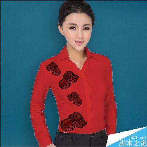 PS給美女改變衣服款式