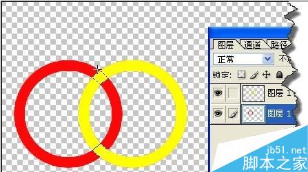 PS簡單繪制一個奧運五環(huán)