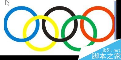 PS簡單繪制一個奧運五環(huán)
