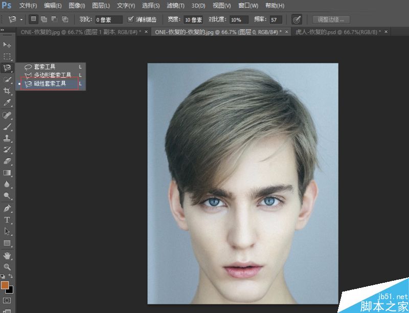 Photoshop將老虎頭像和人臉完美融合在一起的效果圖