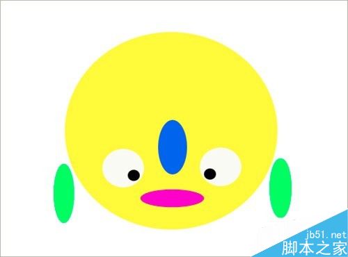 photoshop圖層制作臉部的簡易圖畫