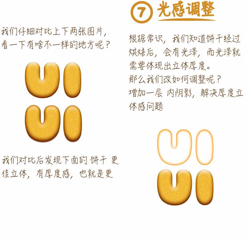 PS制作可愛的夾心餅干文字效果