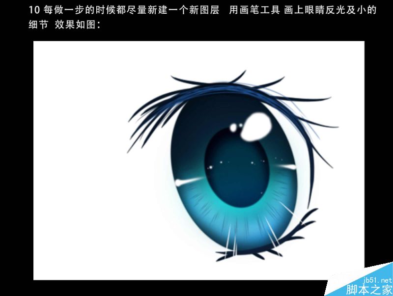 Photoshop鼠繪卡通漫畫中的人像大眼睛效果