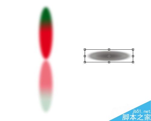 PS給多彩的圖形制作倒影