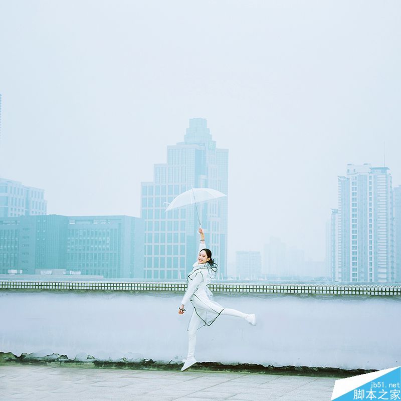 Photoshop后期調(diào)出甜美清新的陰雨天人像照片