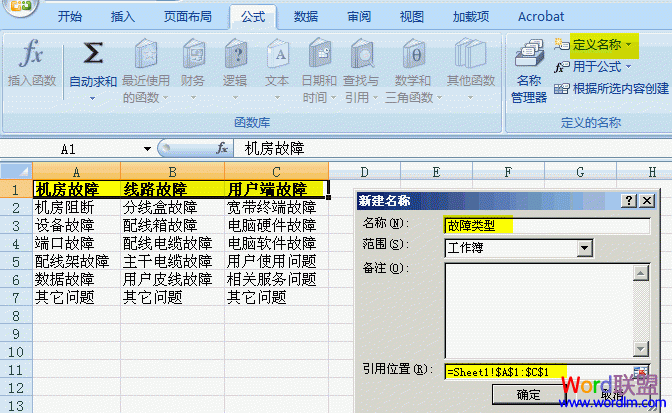 故障類型