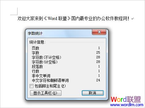Word2003字數(shù)統(tǒng)計