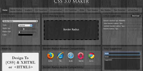 利用CSS3参考手册和CSS3代码生成工具加速来学习网页制